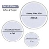 Aoluguya Soft Felt Plate Dish Protectors Dividers Seperators for Stacking,