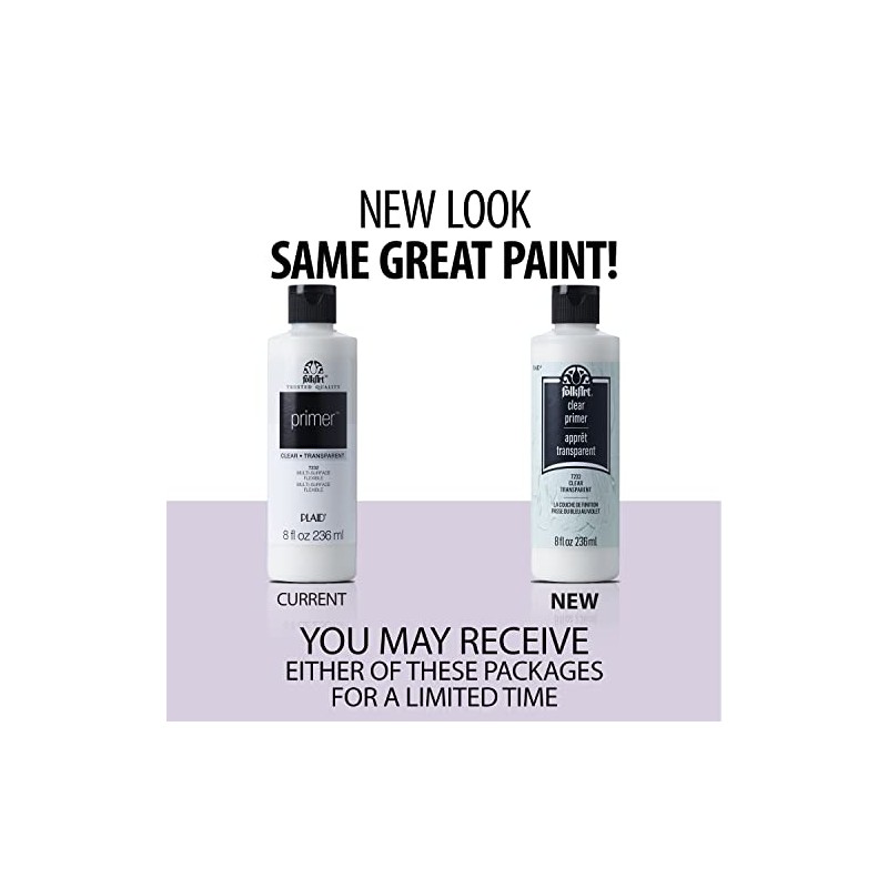 FolkArt 7232 Clear Primer 8 oz., Clear