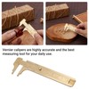 QANYEGN Brass mm Measuring Tool, Brass Gauge Calipers, Brass Dual