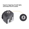 TF-321 Flash Hot Shoe Adapter, with Pc Sync Port, Flash