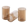 3 Pack Amber Glass Lamp Shade Replacement Globe & Shade