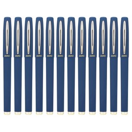 BaoKe Gel Ink Pens Rollerball Pens 1.0mm Medium Line, Box of 12 Pack, PC1848 (blue)