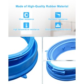 HUQUZN Washer Door Gasket Seal Fit for GE GFW510SCN0WW GFW510SCN1WW GFW510SCN2WW GFW510SCN3WW GFW510SCN4WW GFW510SCN5WW GFW510SCV0WW Replace WH05X29521 4978358 AP6983548 PS12743602 EAP12743602