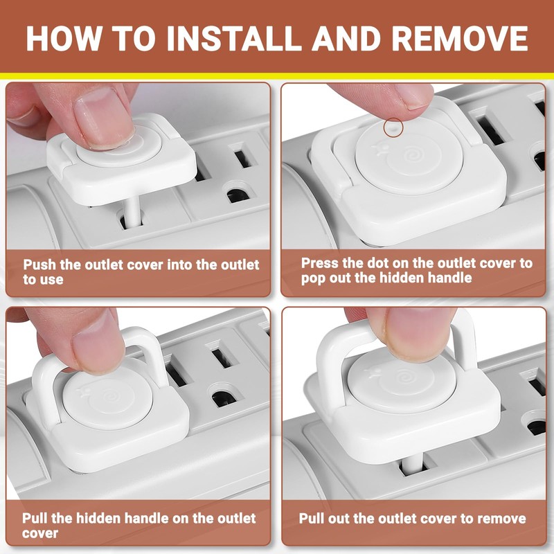 Outlet Covers Baby Proofing, 40 Pack Child Proof Plug Socket