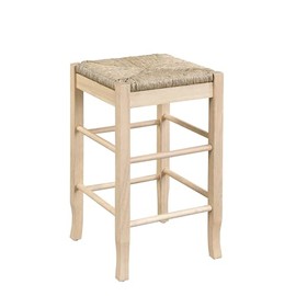 Boraam Square Rush Backless Counter Height Kitchen Stool - Blonde Oak