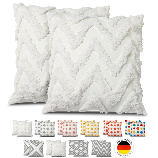 Emilie-Textil Boho Decorative Cushion Cover Made of 100% Cotton, Decorative