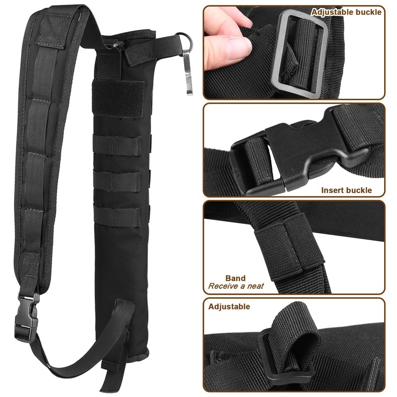 MAGARROW Archery Adjustable Arrow Back Quiver Dual Use Hip Quiver