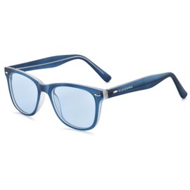 GLEASANNA 99.9% Blue Light Blocking Glasses For Men Women Anti-Fatigue Computer Gaming Sleep Glasses Reduce Eye Strain