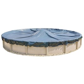 Doheny’s Economy 4 Year Winter Pool Cover for Above Ground Pools – 33' Round – Featuring Doheny’s Exclusive Tear Resistant Weave – Includes Free Cable and Ratchet Kit – Cold Weather Protection