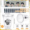 Eaasty 100 Pcs 12oz Graduation Cups 2024 Disposable Graduation Plastic