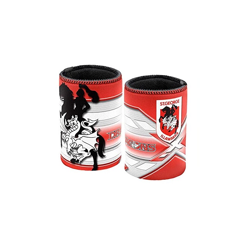 St George Dragons NRL Rugby Logo Can Cooler