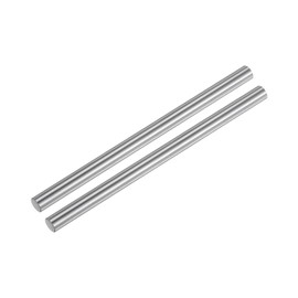 sourcing map Linear Motion Bars 6 mm x 200 mm (0.24 x 7.87 Inch) Hardened Chrome Coated Linear Rail Shaft Round Guides for 3D Printers DIY CNC Pack of 2