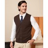 Kallspin Men’s Button Down Sweater Vest Lightweight Knitted Pure Cotton