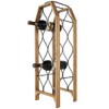 Deco 79 Wood Tall 8 Slot Wine Rack with Gray