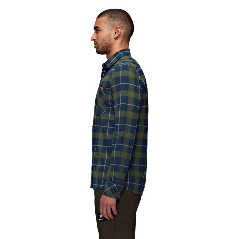 Mammut Alvra Men's Long-Sleeved T-Shirt, marsh dark