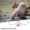 HUKKUN Capybara Bracelet Sterling Silver Capybara Bracelet Capybara Jewellery Gifts