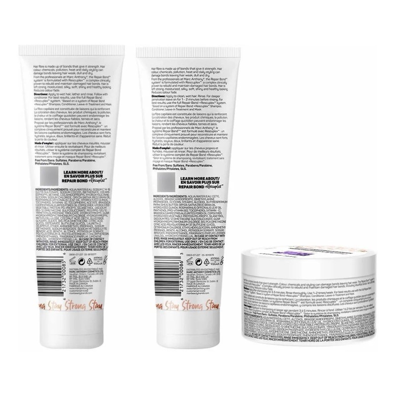 3 Pack Repair Bond + Rescuplex Daily Care Sh, Ac