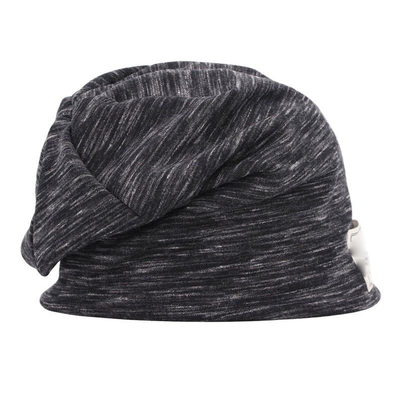 Anti Radiation Hat Black Striped Silver Fiber and Cotton Shielding