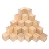 kukmakri 55 PCS Premium 2 Inch Wooden Cubes, Natural Pine