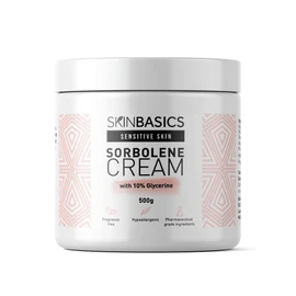 SKIN BASICS Sorbolene Cream with 10% Glycerine Jar 500g - Gentle Soap Free Cleanser - Clinically Tested, Non-Irritating, Hypoallergenic Deep Moisturiser for Dry & Sensitive Skin - Makeup Remover