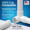 FORMUFIT 1-1/4" 3-Way Elbow Furniture Grade PVC Fitting in White,