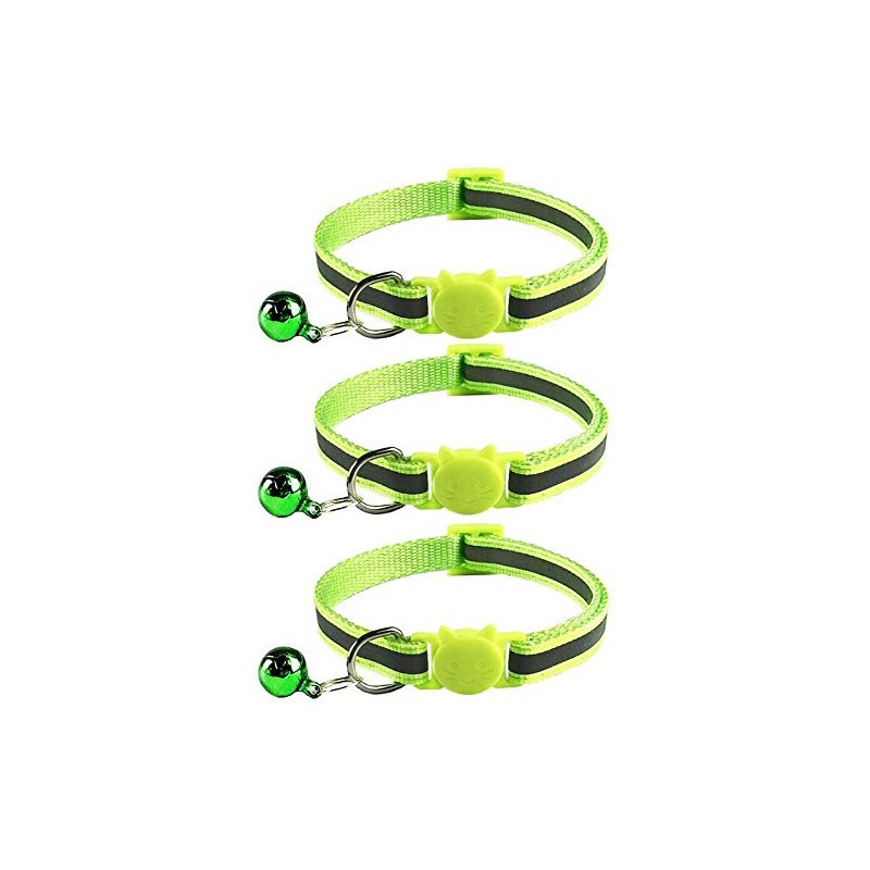 Tafeiya 3x Reflective Design Adjustable Cat Collars More Safety Quick
