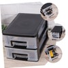 WHAMVOX 2pcs Organizer for Desk Storage Stationery and Cosmetics Storage