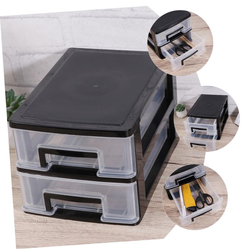 WHAMVOX 2pcs Organizer for Desk Storage Stationery and Cosmetics Storage