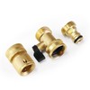 Mdlufee Garden Hose Quick Connector,3/4 inch Brass Shut Off Valve