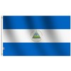 Nicaragua Flag 3x5 Ft Outdoor Large, Moderate-Outdoor Both Sides Heavy