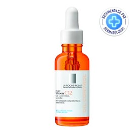 La Roche-Posay Pure Vitamin C12 Oil Control Serum Antioxidante, 30 ml | Acabado mate 16 horas para piel mixta a grasa, con ácido salicílico que refina