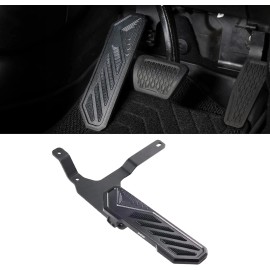 SHEAM Dead Pedal Foot Rest Pad - Left Side Kick Panel Anti-Slip Thickened For Jeep ……