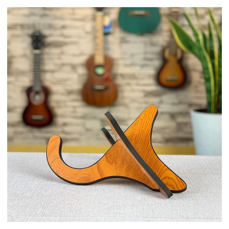 Homefunny X Shape Wooden Folding Musical Instrument Stand Holder Support