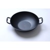 Home VSS Cast Iron， Pre-Seasoned Wok 12.5" With Wood Spatula