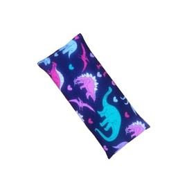 Whiffy Bean Bags Microwave Heating Pad for Kids, Boo Boo Bags Ice Pack for Kids, Microwavable Heat Pack or Cold Compress, Scented or Unscented, 9" x 4" (Pink Dino, Lavender-Peppermint)