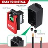 Dreyoo 120/230V Single Phase On/Off Switch, Efficient 120V 2HP Switch