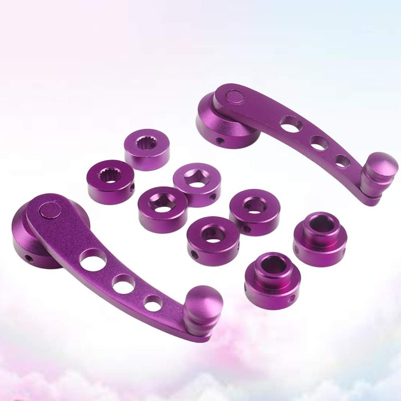 Veemoon 1 Set Car Window Handle Aluminum Alloy Window Crank