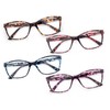 HEEYYOK Reading Glasses Women 4 Pack Ladies Oversized Readers 1.5