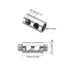PATIKIL 10pcs 6X10mm Hole Wire Rope Clip Set Steel Double