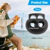 35 Pcs Black Plastic Spring Toggle Locks - Single Hole
