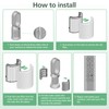 Combi 360°Glass HEPA+Activated Carbon Filter For Dyson HP1 TP09 TP07