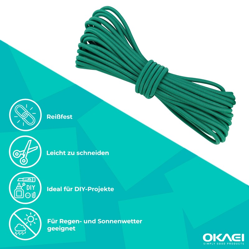 OKAEI Rubber Cord 3 mm x 5 m – High