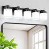 Guliaofo 5-Light Black Vanity Lights, 30.79 Inch Bathroom Light Fixtures