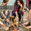 8 Pack Telescopic Barbecue Skewers Extendable 31-81cm Stainless Steel Marshmallow
