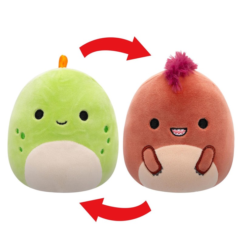 Squishmallows Flip-A-Mallows 5-Inch, Kellytoy Plush, Seanster & Kelly