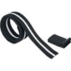 Urban Classics Canvas Belt, Black White Stripe/Black, One Size