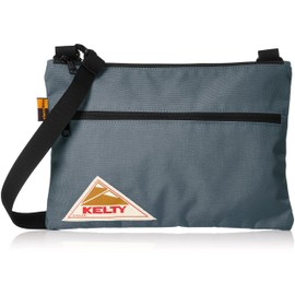 Kelti Vintage Flat POUCH SM Shoulder Bag, Graphite