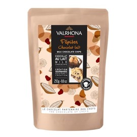 Valrhona Finest Milk Chocolate Chips for Baking - 32% Cocoa, A Perfect Fusion of Premium Cocoa and Milk Flavor, These Gourmet Chocolate Chips are Ideal for Cookies, Muffins, Brioches, and Pastries