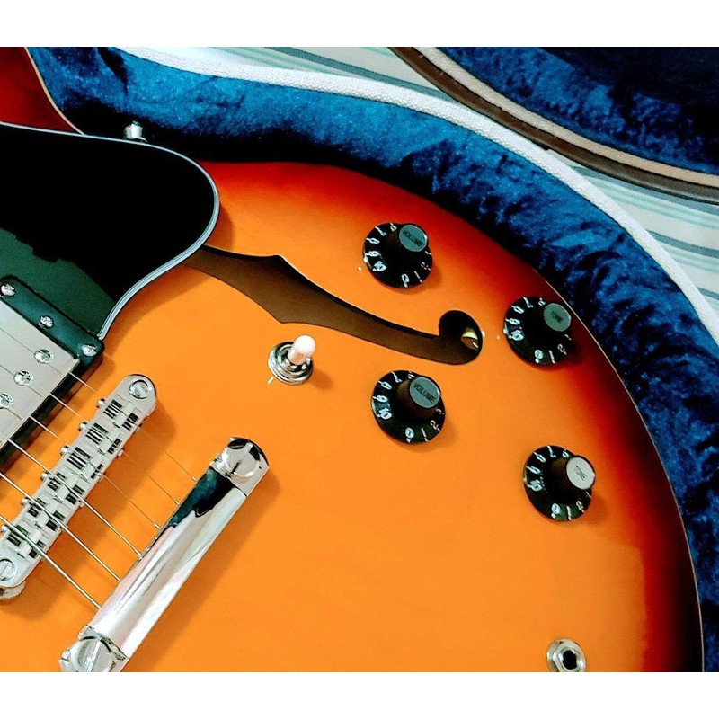 4pcs Black with Silver Cap LP Metric Guitar Witch Hat