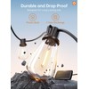 addlon 35FT Solar String Lights Outdoor, IP54 Waterproof Solar Powered